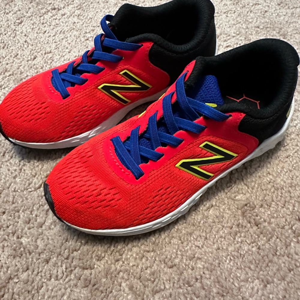 New Balance Kids Red and Blue Sneakers